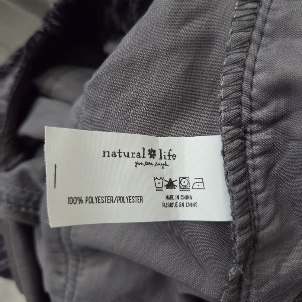 Crushed Velvet Dakota Jumpsuit by Natural Life - NWT - Charcoal Color - Picture 11 of 11